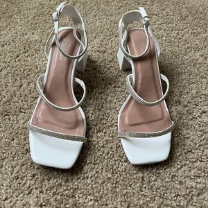 Call It Spring White Strappy Heels